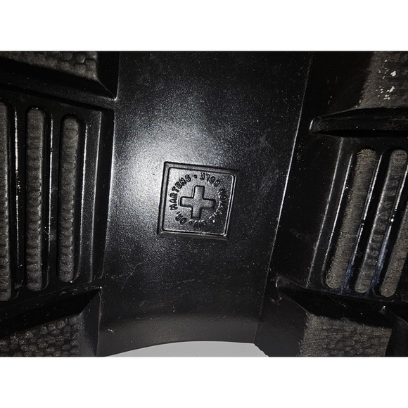 Dr. Martens Black Combat Boots Tall Lace-Up Size Women's 7 - Picture 12 of 12